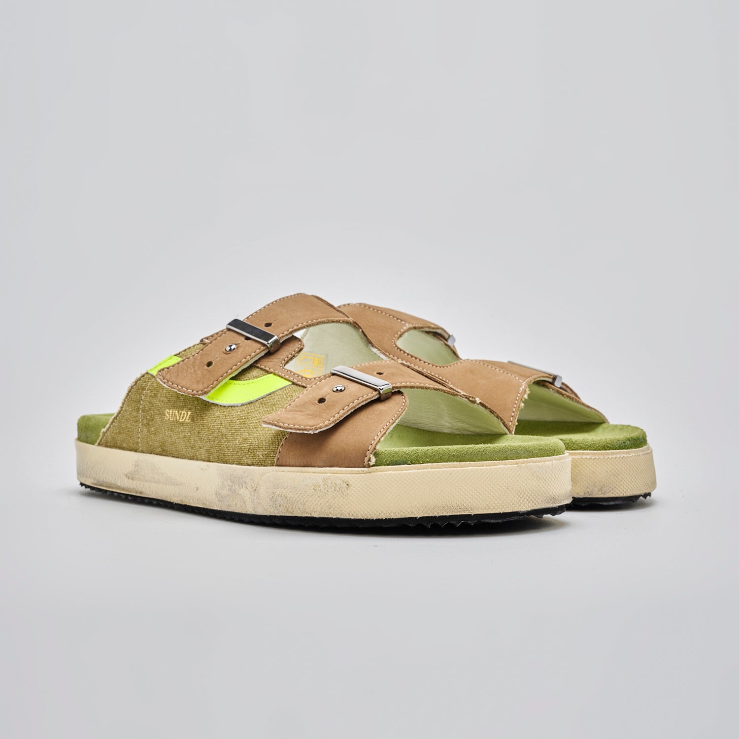 Sundl Olive/Fluo Yellow