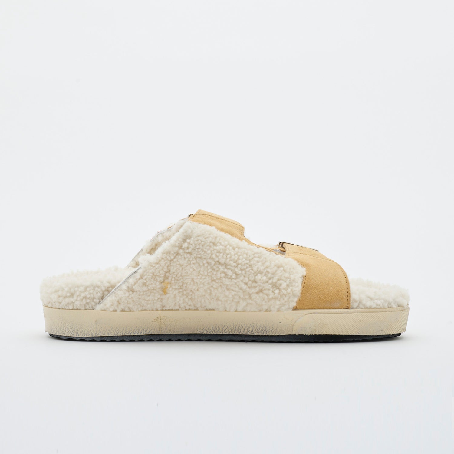 Sundl Shearling Caramel/Red